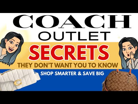 ❓❤️❓Coach Outlet SECRETS They Don’t Want You to Know! (Shop Smarter & Save BIG) ❓#coachhandbag