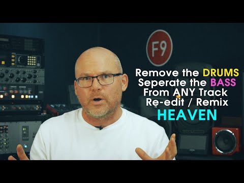 How to Remove the Drums and Remix or Re-edit ANY Track ( 10 mins , no Jibber Jabber )