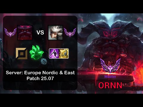 Ornn Top vs Camille - EUNE Master - Patch 25.07