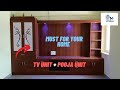 PVC TV Unit + Pooja Unit- Must Have At Your Home- CM PVC Interior- 87784 61655