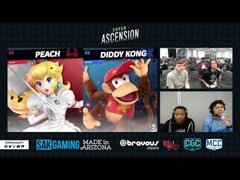 Super Ascension Ultimate Losers Top 8 Qualifier - TG|MuteAce (Peach) vs JumboJack (Diddy, Mario)