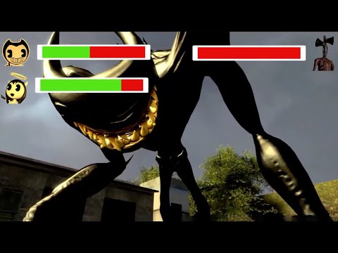 Top 5 Bendy And The Ink Machine vs FIGHT Animations WITH Healthbars!