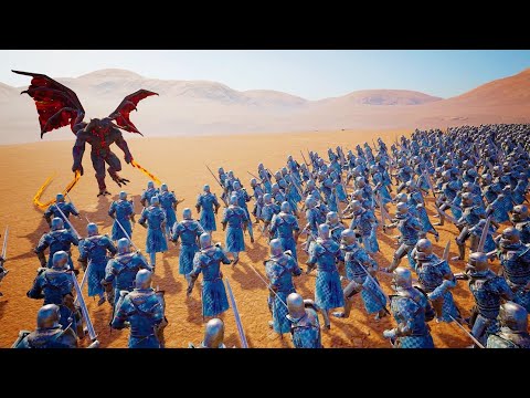 1 Demon Lord vs 1,000 Swordsmen - Epic Fantasy Battle Simulator