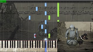 Valiant Hearts - Lonely Pebble (Credits) - Synthesia Piano Transcription