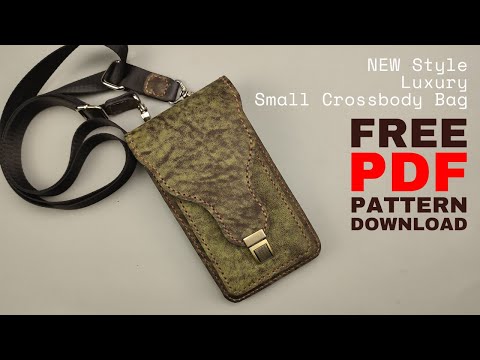 How to make Crossbody Bag To Smartphone and Wallet | Free Pattern