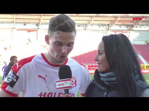 24. Spieltag: Hallescher FC - VfL Sportfreunde Lotte | Interviews nach dem Spiel