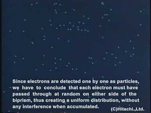 Single electrons build up interference pattern