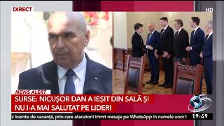 Surse: Nicuşor Dan a ieşit din sală şi nu i-a mai salutat pe lideri