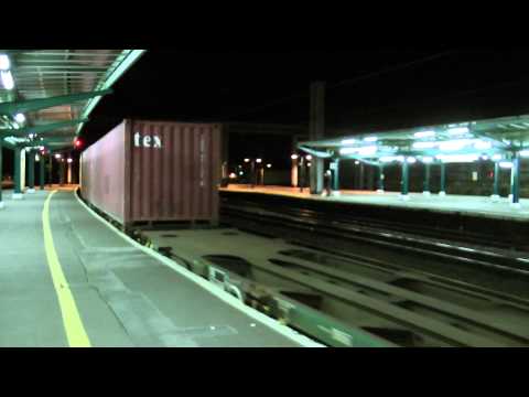 Freightliner 90016 departs Carlisle 4L89 Coatbridge F.L.T. to Felixstowe North