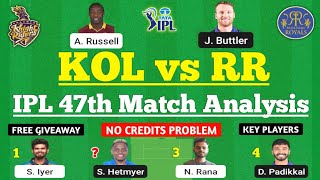 KKR vs RR Dream11 Team | KOL vs GT Dream11 Prediction | IPL 2022 Match | KKR vs RR Dream11 Today