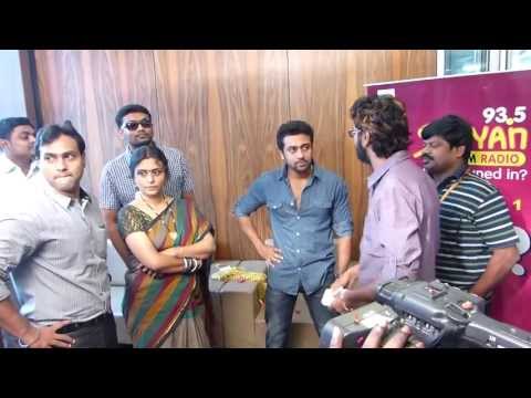 Actor Surya Surprised At the Welcome At Suryan FM 93.5 Studios During Interview for Singam 2