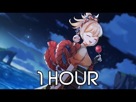 Yoimiya Teaser OST 1 HOUR - The Queen of Summer on Narukami Island (tnbee mix) | Genshin Impact
