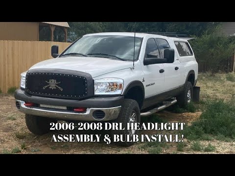 2006-2008 DODGE RAM 2500 HEADLIGHT ASSEMBLIES & LED BULB INSTALL!