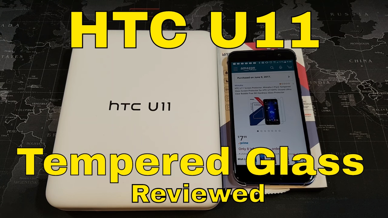 HTC U11 - Tempered Glass Screen Protector Review - Wimaha 2-Pack