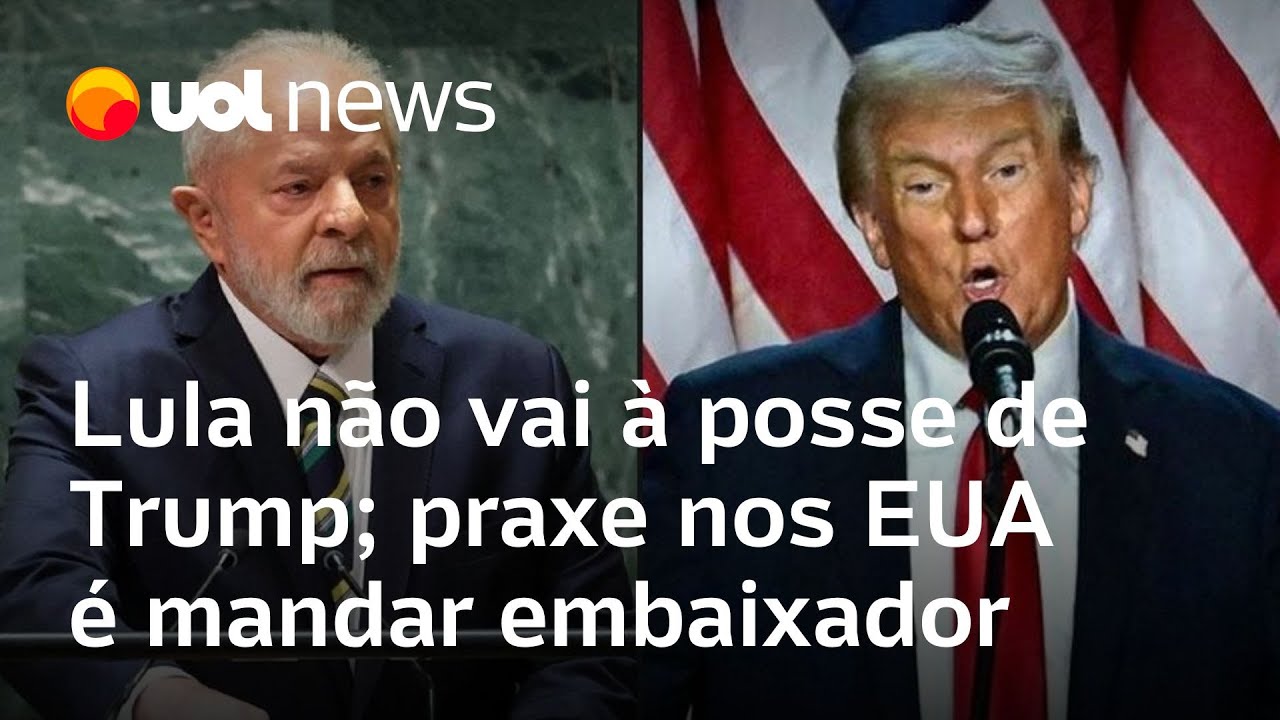 Lula não vai à posse de Donald Trump; praxe nos Estados Unidos é mandar embaixador