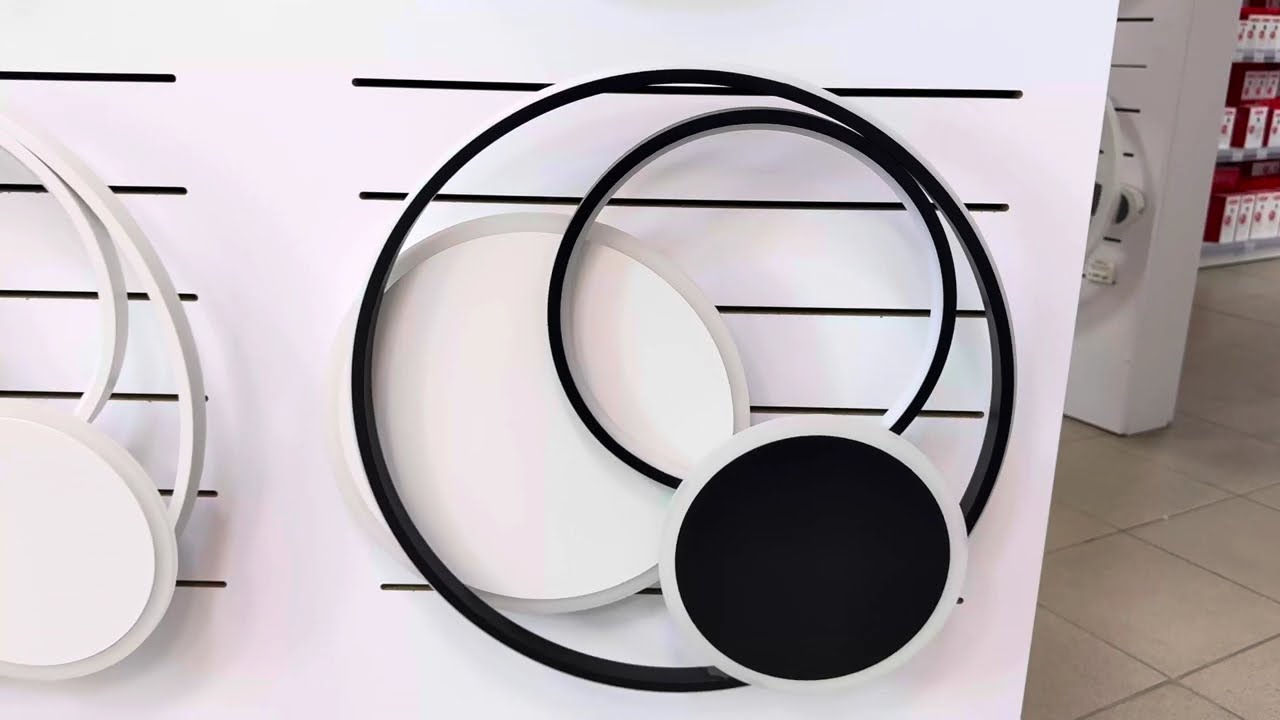 Светодиодный Smart светильник SPINER VIOLUX 100W 3000-6000K 7000LM круг черный 220515