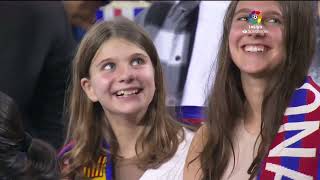 Calentamiento FC Barcelona vs Villarreal CF