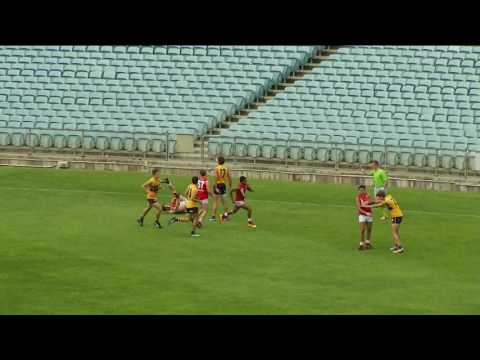 North's Will Hayward (10) kicks 9 in U18 Macca's Cup Prelim Final