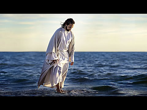 Jesus walks on water and calms the storm