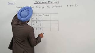Free Topic l ICSE l CLASS 11 l MATH l MATHEMATICAL REASONING l Construction of Truth Table l L16