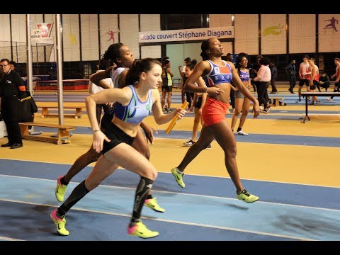 4 x 200m - Salle / JUF - FINALE 1 Championnats IDF en salle Cadets Juniors EAUBONNE - 11/02/2018