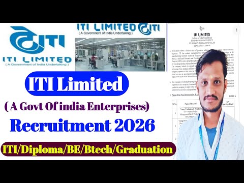 ITI Limited Recruitment 2025 | Technician/Operator/Engineer | Govt jobs | ITI Ltd New Vacancy 2026 |