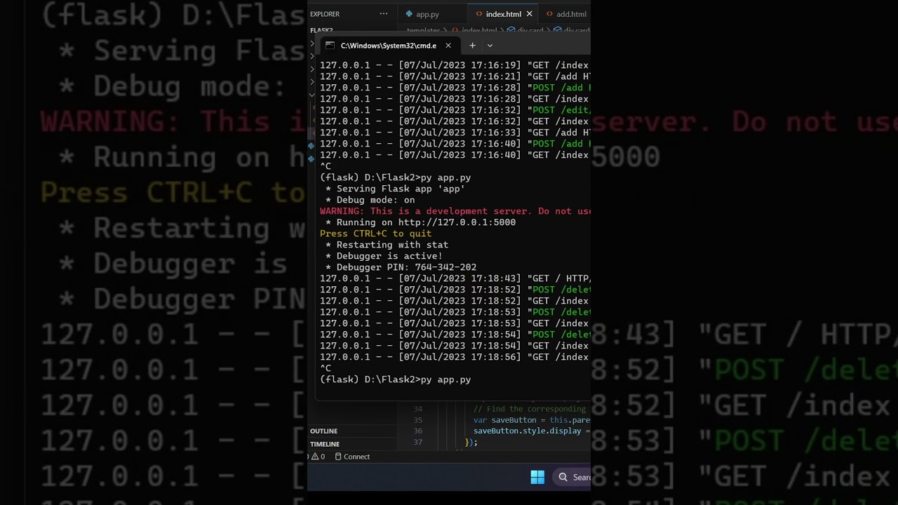Python Flask WEB APP@tswgk