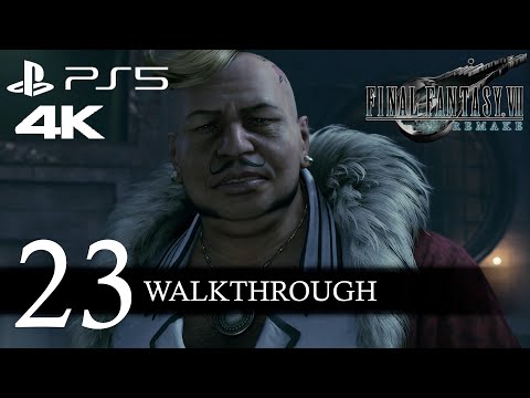 Final Fantasy VII Remake Walkthrough Part 23 (No Commentary/Full Game) PS5 4K