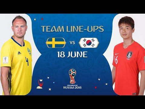 LINEUPS - Sweden v Korea Republic - MATCH 12 @ 2018 FIFA World Cup™