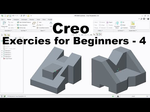 Creo Practice Exercises for Beginners 1 Creo Sketcher Exercise Creo Basics Tutorial