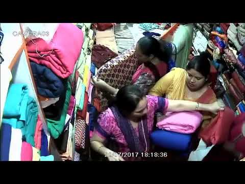 thief ladies stealing clothes