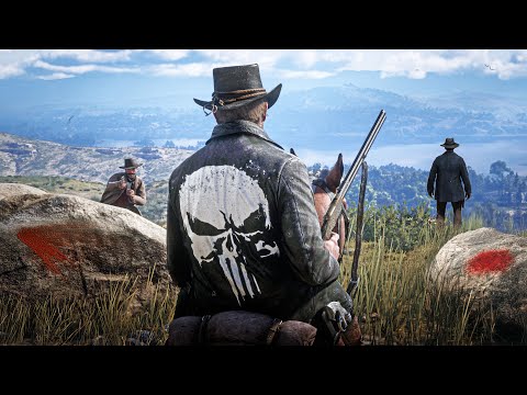 Red Dead Redemption 2 - Stealth Kills & High Action Gameplay (No Damage)