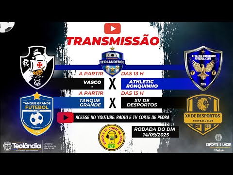 Campeonato de futebol de Teolândia, domingo 14 de setembro 13H