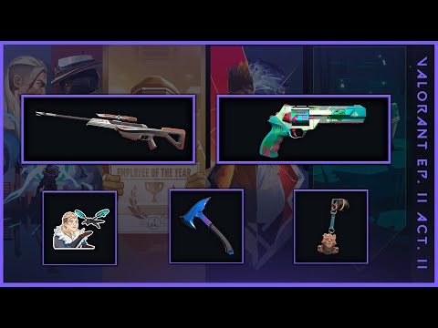 [ENG] NEW BATTLEPASS SKINS // VALORANT Episode 2 Act II