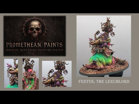 WARHAMMER AGE OF SIGMAR FESTUS THE LEECHLORD PAINTING TUTORIAL NURGLE MAGGOTKIN