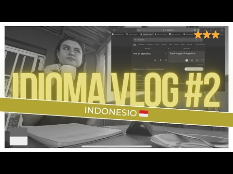 Vlog Study With Me Day #2 | x5 speed | Learn how I study Indonesian language