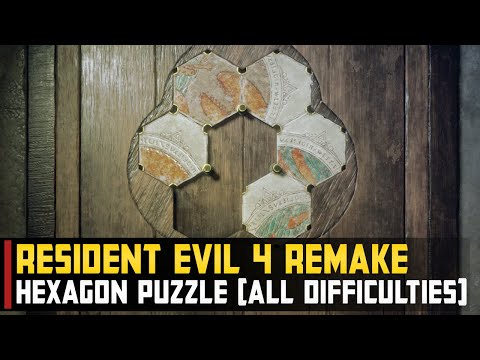 Hexagon Puzzle | RE4 Remake (All Difficulties Solution Resident Evil 4 Remake Stone Pedestal)
