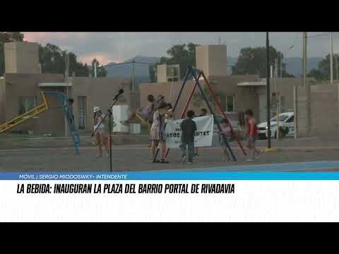 La Bebida: Inauguran la Plaza del Barrio Portal de Rivadavia