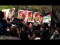 Hundreds of pro-Palestinian protesters gather in Washington Square Park