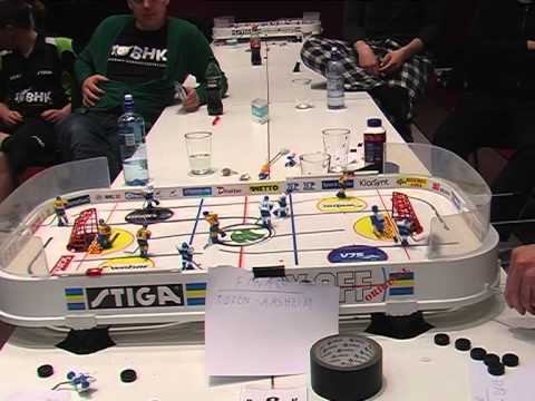 Norwegian Champoinship finals in table hockey: Aasheim - Røren, match 5