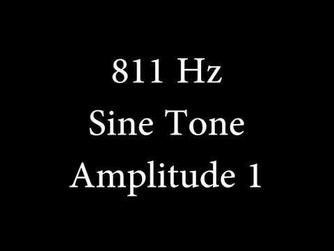 811 Hz Sine Tone Amplitude 1