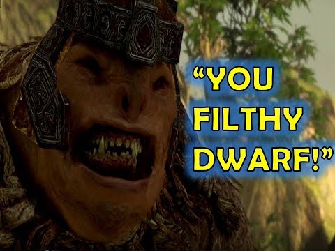 SPECIAL FUNNIEST DERANGED DWARF HATER OLOG! - Shadow of War QUOTES / SHAMING (Orc Tales #6)