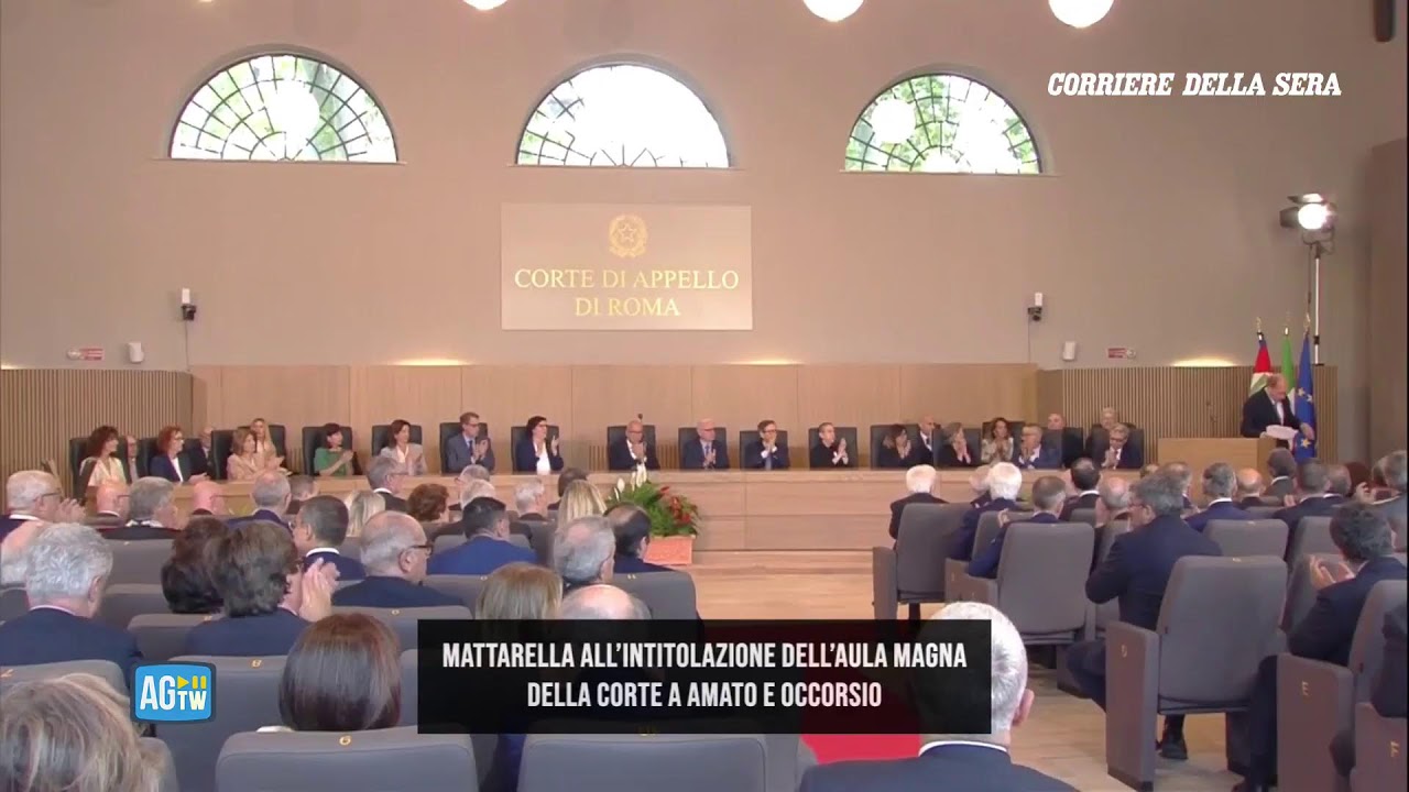 Mattarella all’intitolazione dell’aula a Amato e Occorsio