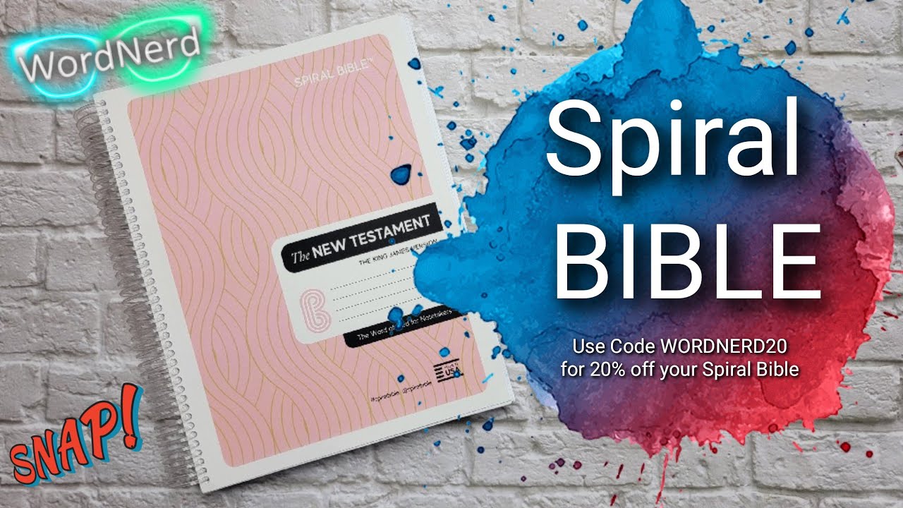 A Spiral Notebook that's a BIBLE | SPIRAL BIBLE - NEW TESTAMENT