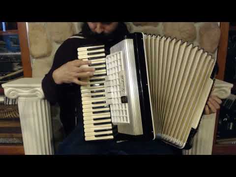 4985 - Black Gold Scandalli Piano Accordion LMM 41 120 $1199