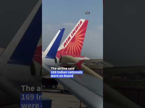 London-bound plane crashes in India with 242 on board | AFP #shorts