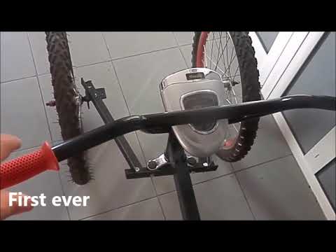 DIY Self made hinges less leaning by steering tadpole trike self balancing at cornering 2021patented