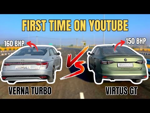 VERNA 1.5 TURBO VS VIRTUS GT : DRAG RACE🔥
