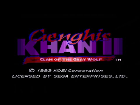 Genghis Khan II: Clan of the Gray Wolf- Mega Drive - Genesis - Gameplay