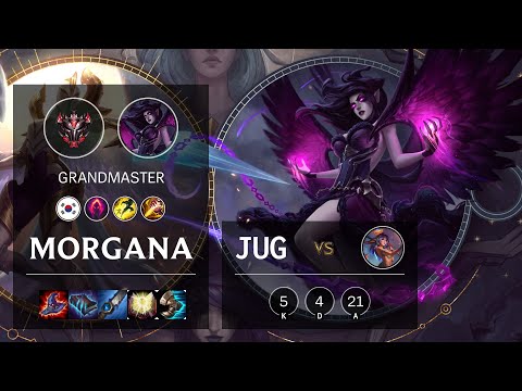 Morgana Jungle vs Lillia - KR Grandmaster Patch 10.21